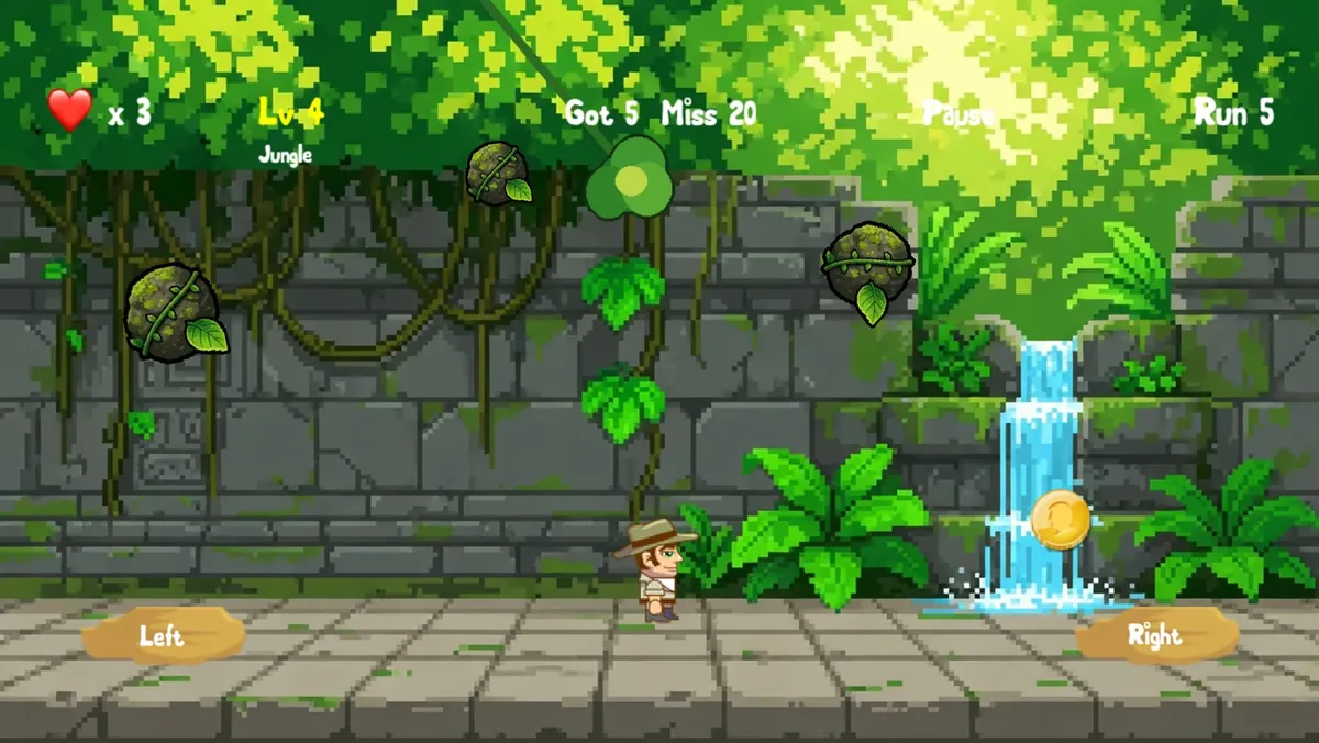 Coin Adventure jungle world.